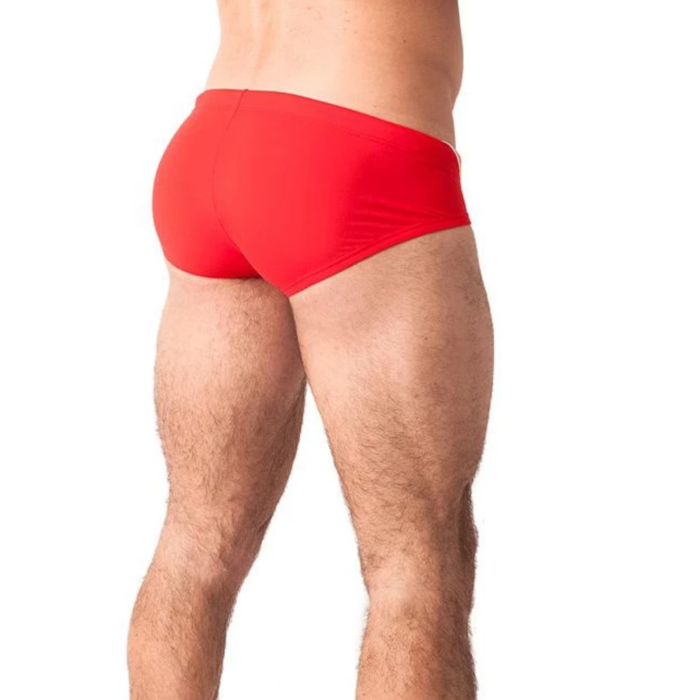 NASTY PIG Gutter Bikini Swim Briefs Red/Orange LRG - Picture 5 of 6